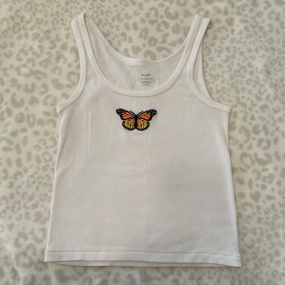Brandy Melville Tops - Brandy Melville butterfly tank